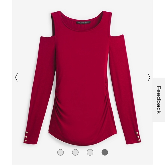 White House Black Market Cold-Shoulder Knit Top, Size Small - Picture 4 of 10